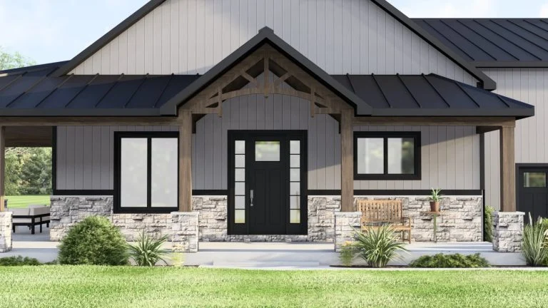 CHD-25196 Barndominium House Plan – Photo 1