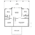CHD-25217 Beach House Plan – Basement Floor Plan