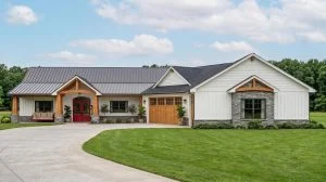 CHD-25230 Country House Plan – Front Elevation