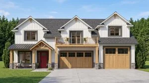 CHD-25231 Country House Plan – Front Elevation