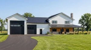 CHD-25241 Barndominium House Plan – Front Elevation