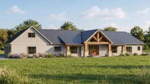 CHD-25253 Country House Plan – Front Elevation