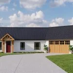 CHD-25258 Country House Plan – Front Elevation