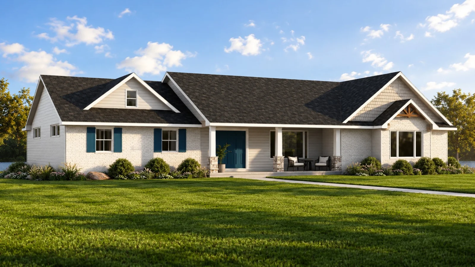 CHD-25261 Country House Plan – Front Elevation