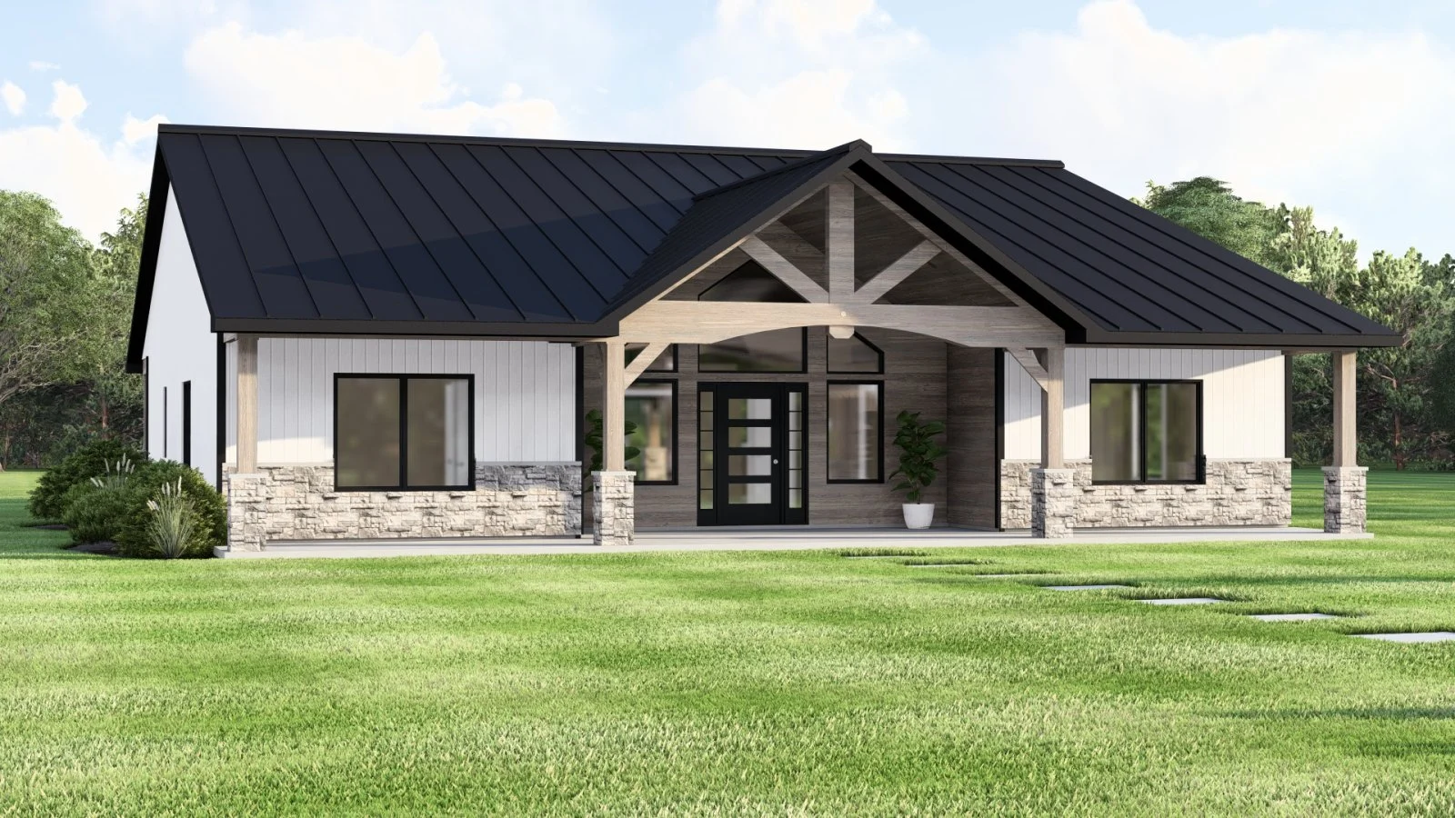 CHD-25263 Contemporary House Plan – Photo 1