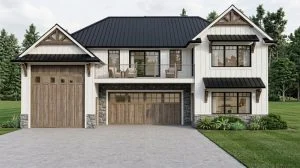 CHD-25266 Beach House Plan – Front Elevation