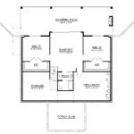 CHD-25268 Beach House Plan – Basement Floor Plan