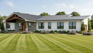 CHD-25272 Contemporary House Plan – Front Elevation