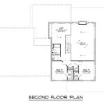 CHD-25292 Barndominium House Plan – Second Floor Plan