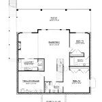 CHD-25297 Beach House Plan – Basement Floor Plan