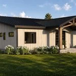 CHD-25297 Beach House Plan – Front Elevation