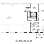 CHD-25314 Barndominium House Plan – First Floor Plan