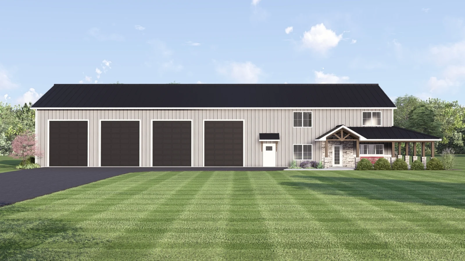 CHD-25314 Barndominium House Plan – Photo 1
