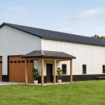 CHD-25320 Barndominium House Plan – Front Elevation