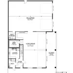CHD-25321 Barndominium House Plan – First Floor Plan