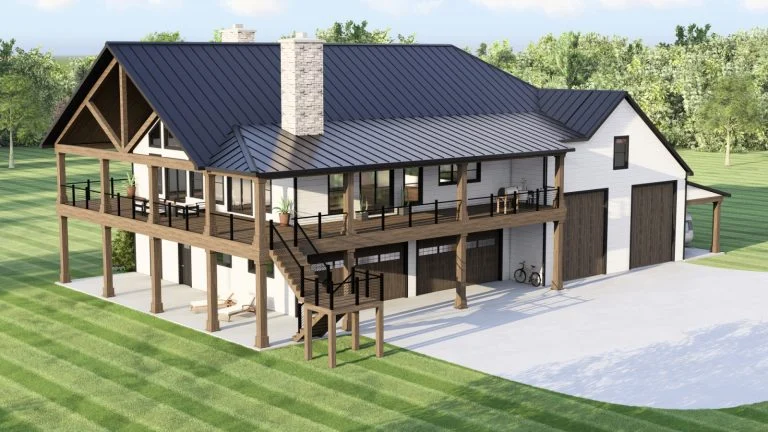 CHD-25321 Barndominium House Plan – Photo 1