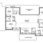CHD-25329 Contemporary House Plan – Basement Floor Plan