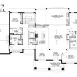 CHD-25329 Contemporary House Plan – Main Floor Plan