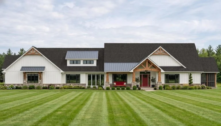 CHD-25329 Contemporary House Plan – Front Elevation