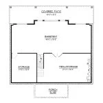 CHD-25332 Beach House Plan – Basement Floor Plan