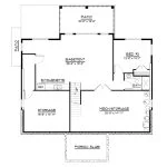 CHD-25339 Beach House Plan – Basement Floor Plan