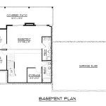 CHD-25342 Beach House Plan – Basement Floor Plan