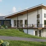 CHD-25346 Beach House Plan – Front Elevation