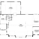 CHD-25349 Barndominium House Plan – First Floor Plan
