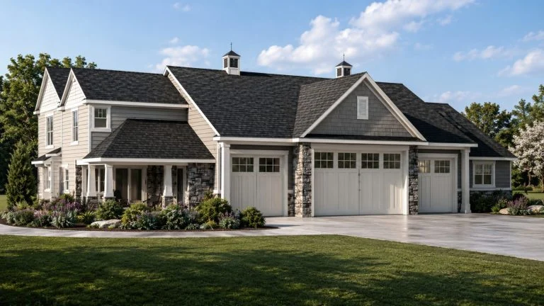 CHD-25349 Barndominium House Plan – Front Elevation