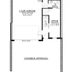 CHD-25350 Beach House Plan – First Floor Plan