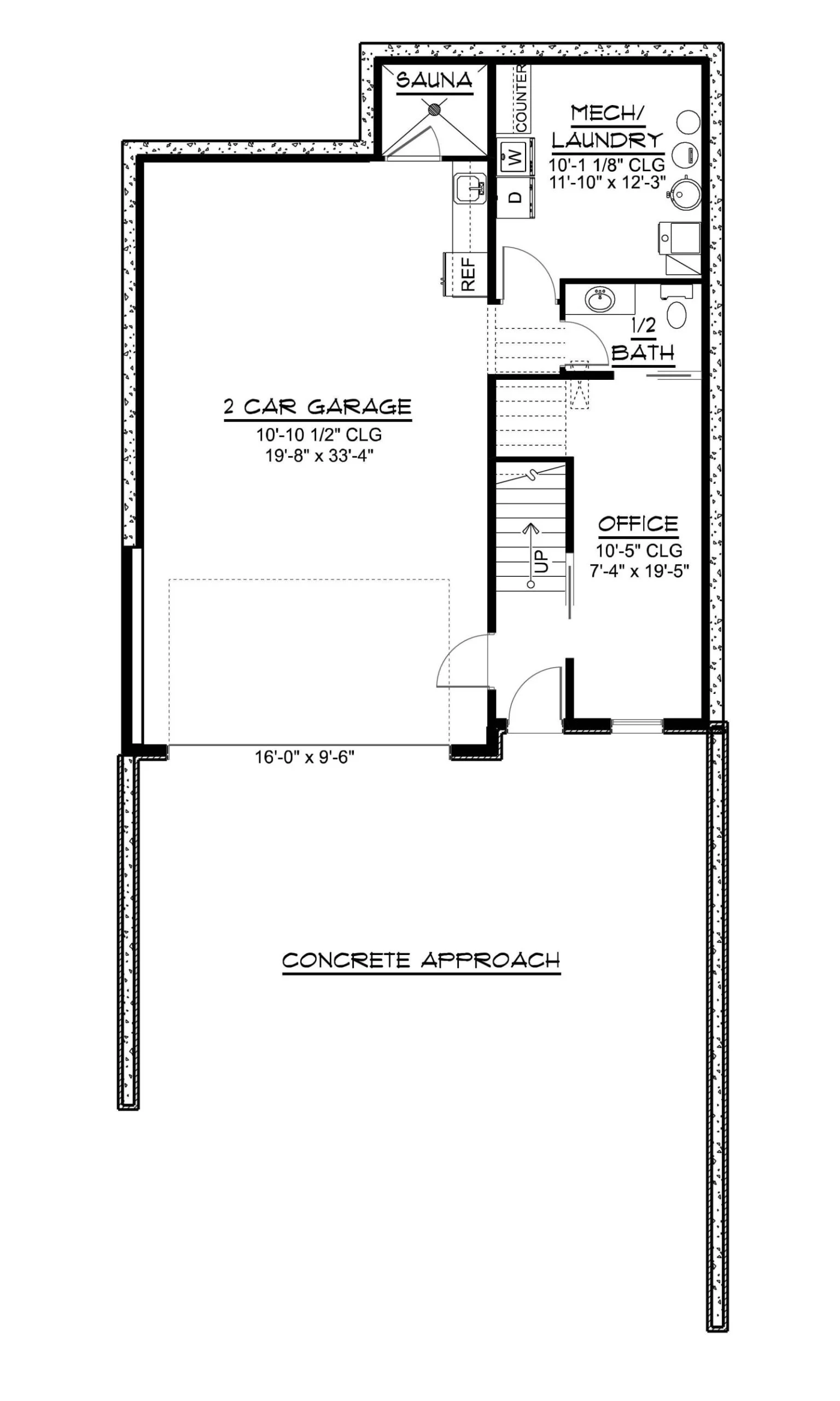 CHD-25350 Beach House Plan – First Floor Plan