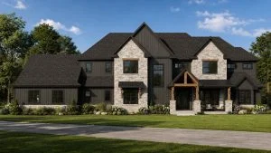 CHD-25353 Craftsmen House Plan – Front Elevation