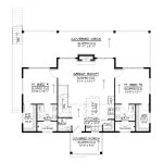 CHD-25355 Beach House Plan – Main Floor Plan