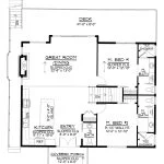 CHD-25356 Beach House Plan – Main Floor Plan