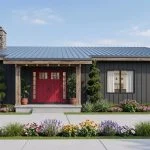 CHD-25356 Beach House Plan – Front Elevation