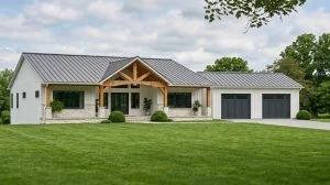 CHD-25376 Contemporary House Plan – Front Elevation