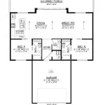 CHD-25395 Beach House Plan – Main Floor Plan