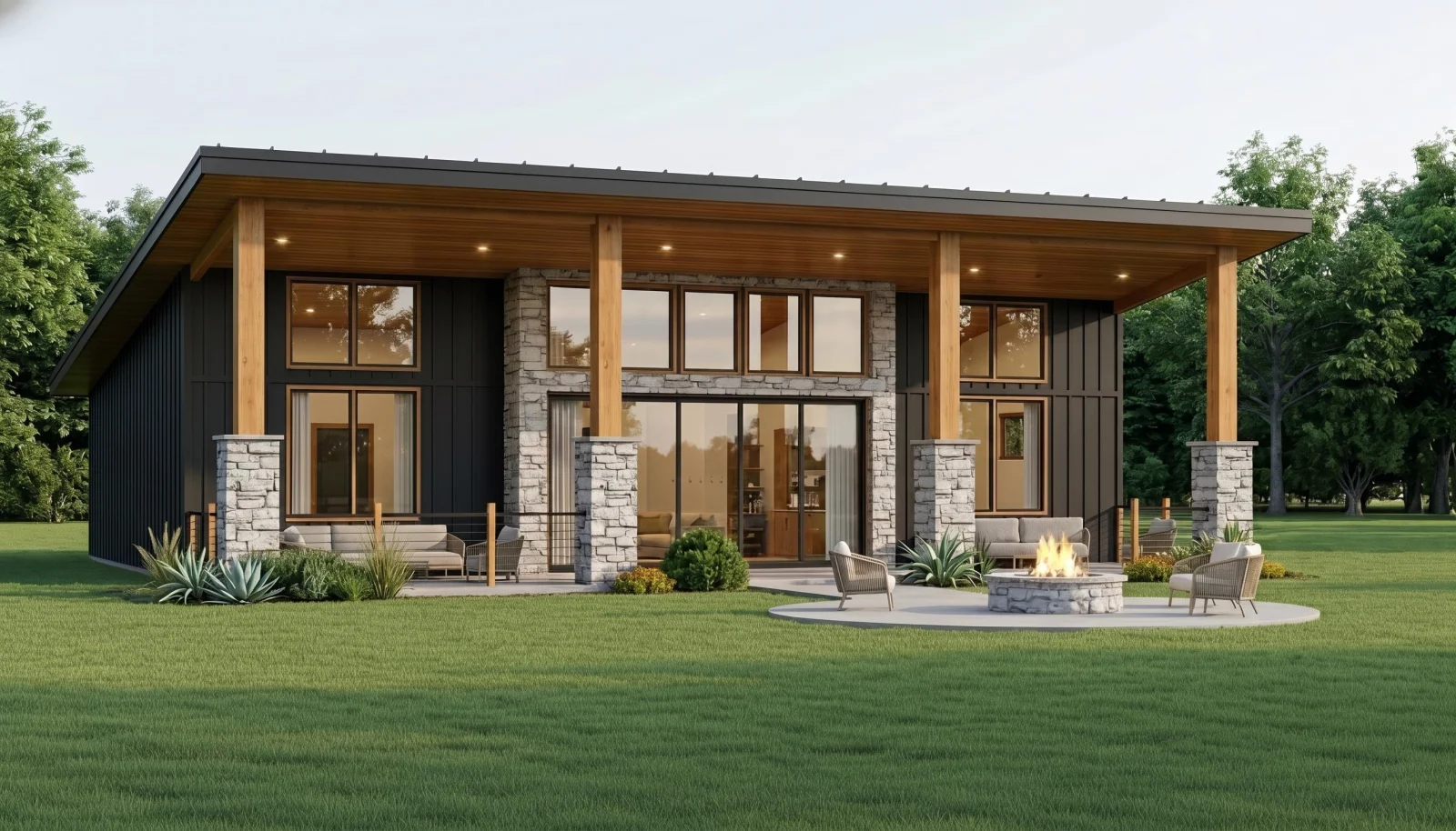 CHD-25395 Beach House Plan – Front Elevation