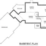 CHD-25398 Colonial House Plan – Basement Floor Plan