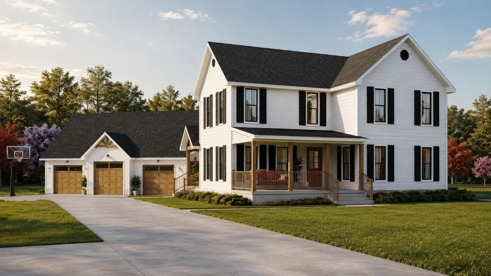 CHD-25398 Colonial House Plan – Front Elevation