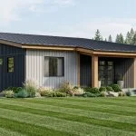 CHD-2540 Beach House Plan – Front Elevation