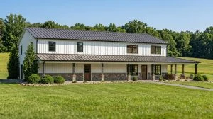CHD-25414 Barndominium House Plan – Front Elevation