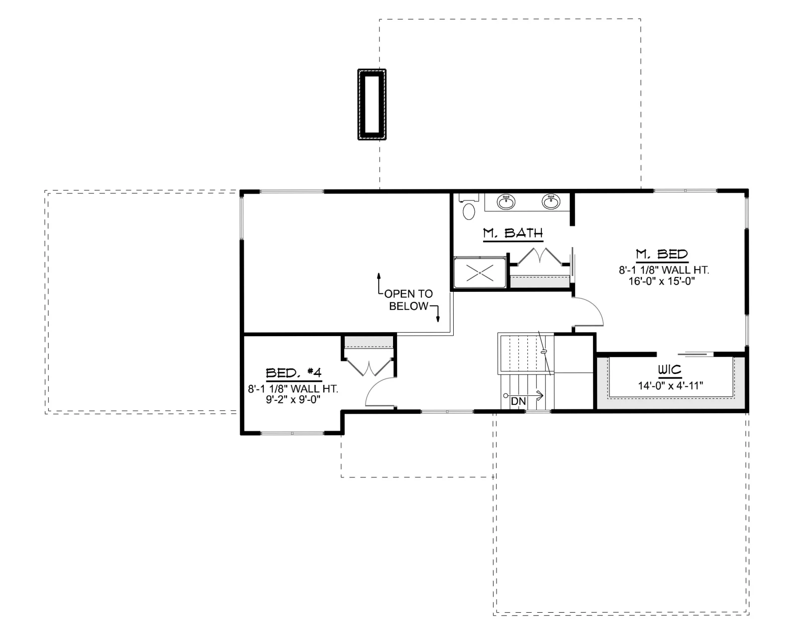 CHD-25415 Beach House Plan – Second Floor Plan