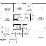 CHD-25421 Barndominium House Plan – Main Floor Plan