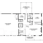 CHD-25424 Barndominium House Plan – First Floor Plan