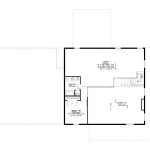 CHD-25424 Barndominium House Plan – Second Floor Plan