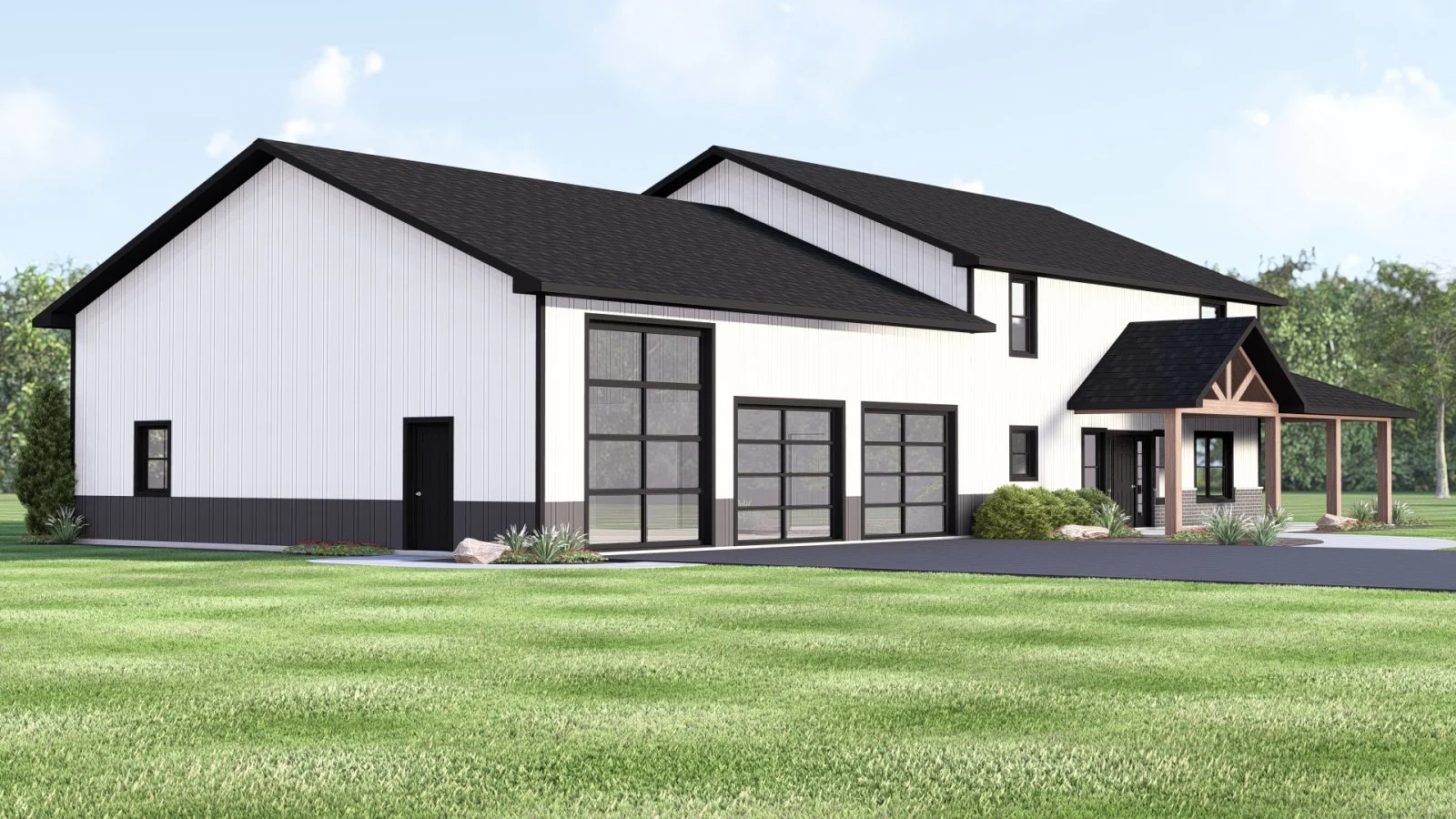 CHD-25424 Barndominium House Plan – Photo 1