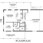 CHD-25431 Barndominium House Plan – First Floor Plan