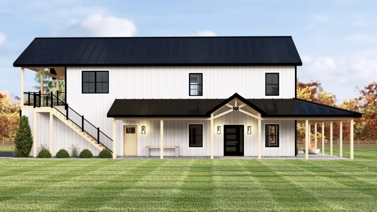 CHD-25431 Barndominium House Plan – Photo 1
