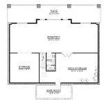 CHD-25434 Beach House Plan – Basement Floor Plan